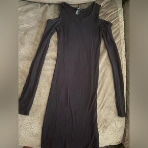 Forever 21 Black Cold Shoulder Bodycon Dress